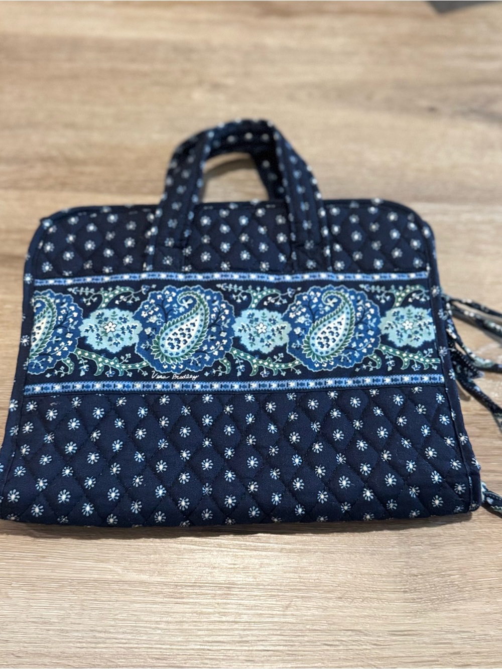 Vera Bradley Midnight Blues (Retired) Hanging Toiletry Bag